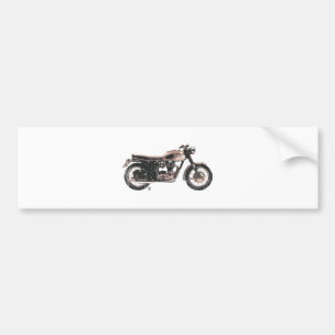 Simply Beautiful Classic Motorcycle Bumper Sticker