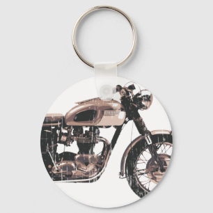 Simply Beautiful Classic Motorcycle Key Ring