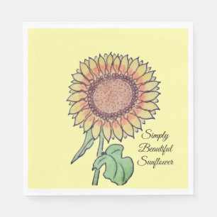 Simply Beautiful Sunflower Napkin