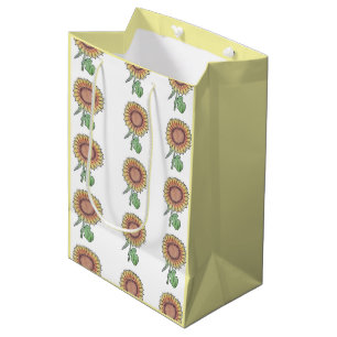 Simply Beautiful Sunflowers Medium Gift Bag