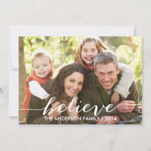 Simply Believe Holiday Photo Card 2014