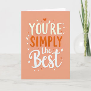 Simply Best Hearts Mothers Day Card