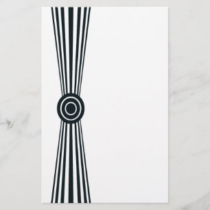 Simply black and white stationery