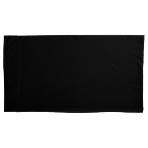 Simply Black King Size Pair of Pillowcases