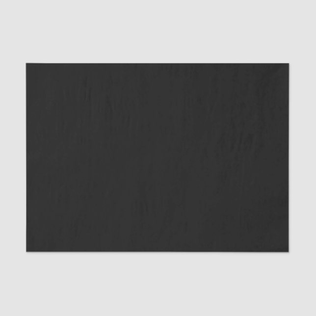 Simply Black Solid Colour Customise It Tissue Paper (Front)