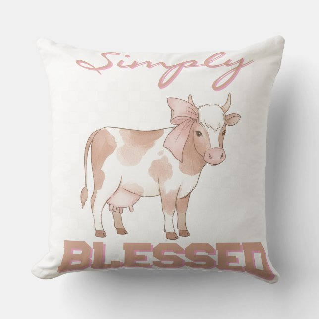 simply blessed  cushion (Front)