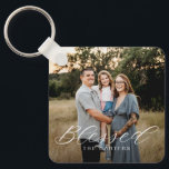 Simply Blessed Personalised Photo Keychain<br><div class="desc">Keep your keys safe and spectacular with a personalised keychain. Designed by Berry Berry Sweet,  Modern Stationery and Personalised Gifts. Visit our website at www.berryberrysweet.com to see our full product lines.</div>