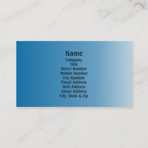 Simply Blue Business Card