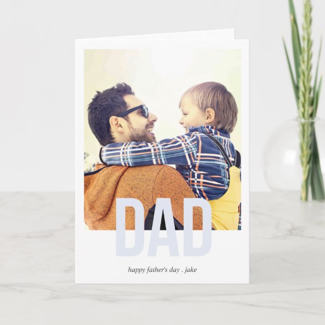 Simply Bold Father's day Greeting Card (Front)