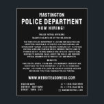 Simply Bold, Police Officer Law Recruitment Flyer<br><div class="desc">Simply Bold,  Police Officer Law Recruitment Flyer by The Business Card Store.</div>