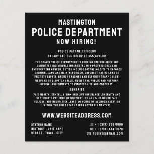Simply Bold, Police Officer Law Recruitment Flyer
