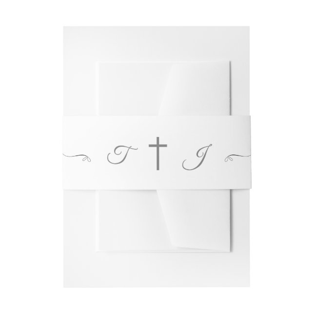 Simply Catholic  Invitation Belly Band (Front Example)