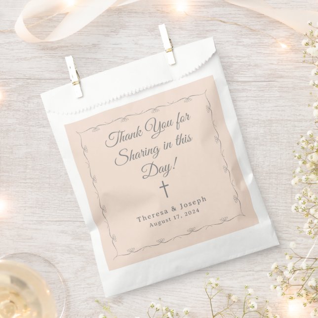 Simply Catholic Wedding  Favour Bag (Clipped)