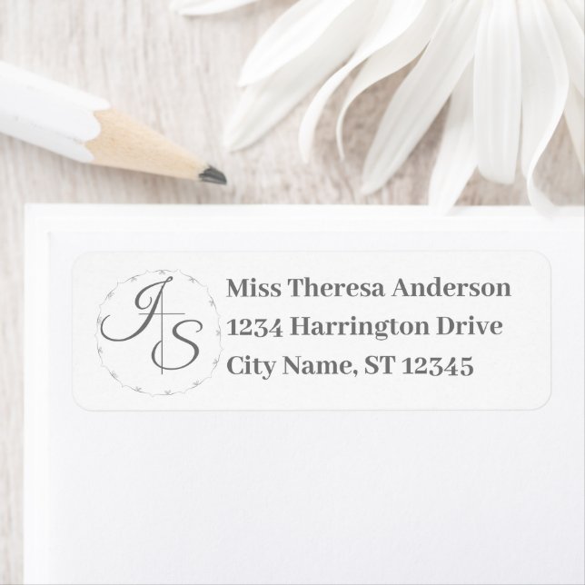 Simply Catholic Wedding  Return Address Label (Insitu)