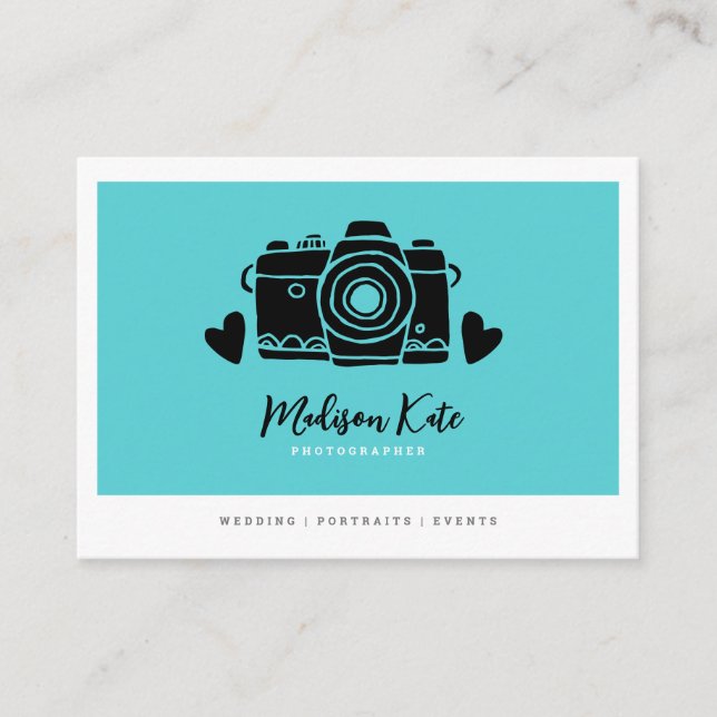 Simply Chic Camera Business Cards (Front)