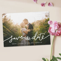 Simply Chic Photo Custom Wedding Save the Date