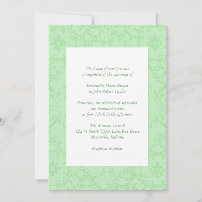 Simply Chic Wedding Invitations (Front)
