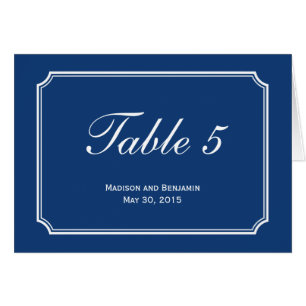 Simply Chic Wedding Table Number Card