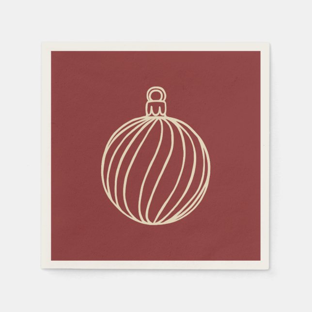 Simply Christmas Collection - Bauble Napkin (Front)