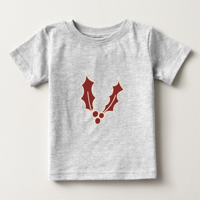Simply Christmas Collection - Holly Baby T-Shirt (Front)