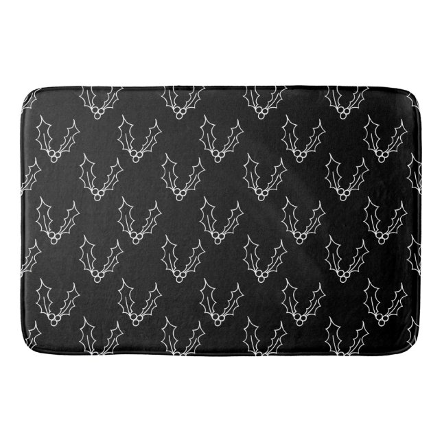 Simply Christmas Collection - Holly Bath Mat (Front)