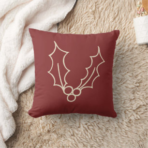 Simply Christmas Collection - Holly Cushion