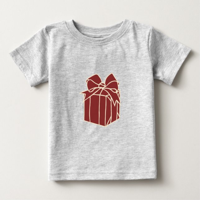 Simply Christmas Collection - Present Baby T-Shirt (Front)