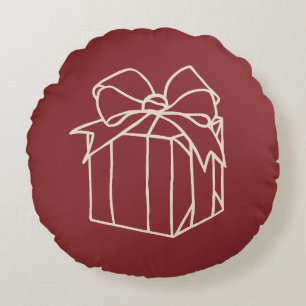 Simply Christmas Collection - Present Round Cushion