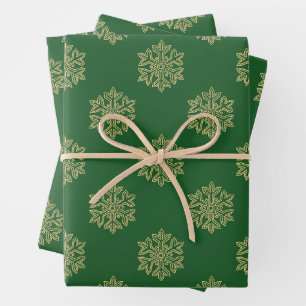 Simply Christmas Collection - Snowflake Wrapping Paper Sheet
