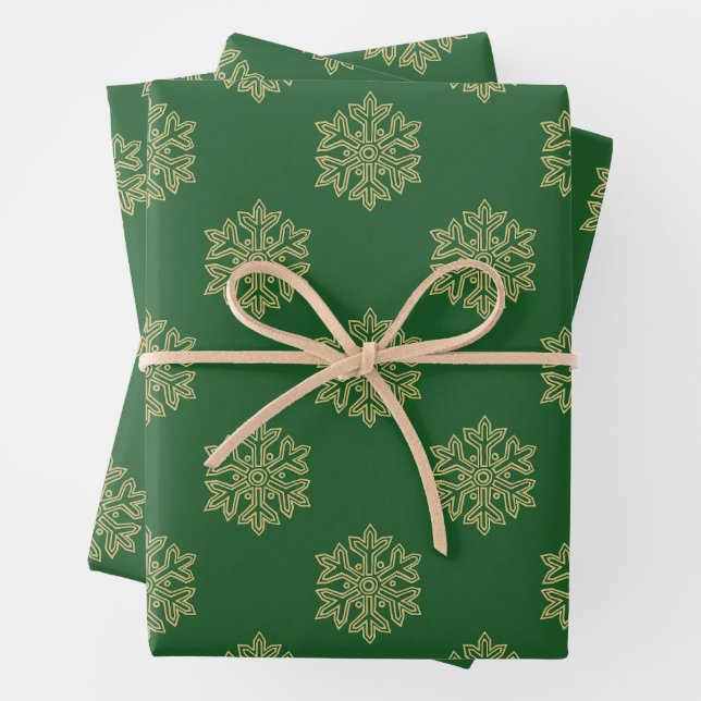 Simply Christmas Collection - Snowflake Wrapping Paper Sheet (In situ)