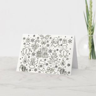 Simply Christmas on a greeting card. Card