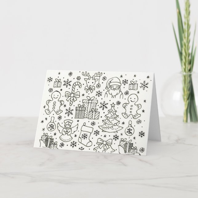 Simply Christmas on a greeting card. Card (Front)