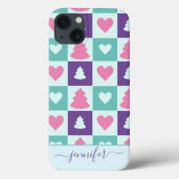 Simply Christmas tree pattern Case-Mate iPhone Cas
