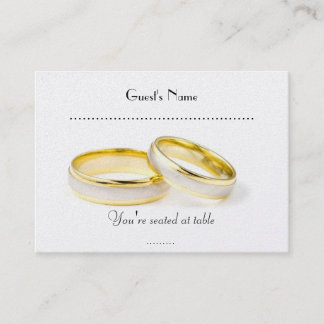 Simply Classic  Wedding Rings & Table Placecard