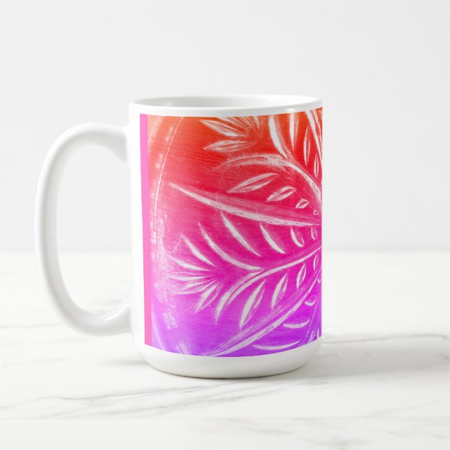 Simply Colourful Patterned Coffee Mug (Left)