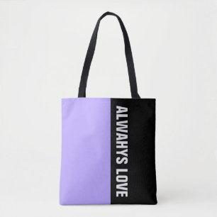 Simply colours LIGHT VIOLET & your Text Tote Bag