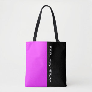 Simply colours PINK & your Text Tote Bag