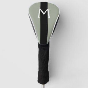 Simply colours & stripe black + your Monogram Golf Head Cover