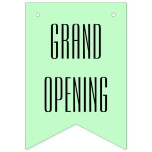 Simply colours & your Text: GRAND OPENING Bunting