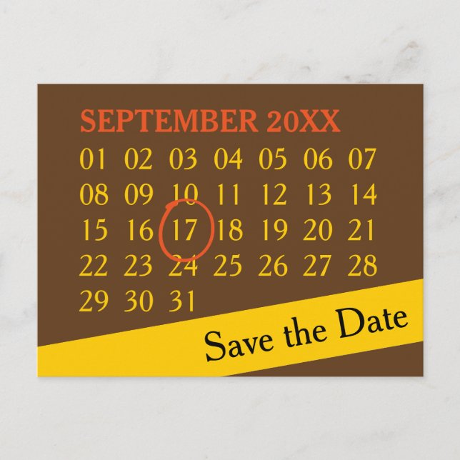 Simply Custom Calendar + your photo, backgr., text Announcement Postcard (Front)