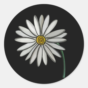 Simply Daisies Classic Round Sticker
