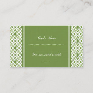 Simply Dazzling Damask Wedding Place Card