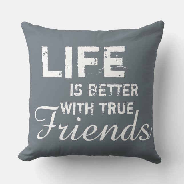 Simply design "only colours & sayings" cushion (Front)