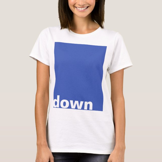 Simply design "rectangle blue down" + your ideas T-Shirt (Front)