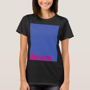 Simply design "rectangle blue down" + your ideas T-Shirt