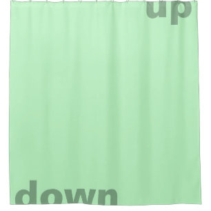 Simply design "rectangle light mint up down" shower curtain