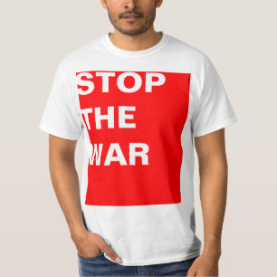 Simply design "rectangle red STOP THE WAR" T-Shirt
