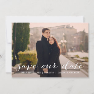 Simply Effortless Wedding Save The Date Card