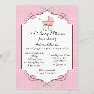 Simply Elegant Baby Shower Personalised Invite