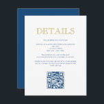 Simply Elegant Bar Mitzvah-QR Code Detail Card<br><div class="desc">Use the template form to personalise this card and add your website address for a custom QR code.  Change the colours,  fonts and layout using the advanced editing menus.</div>